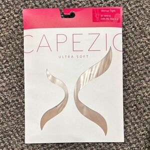Kids 2-6 Capezio Ultra Soft Stirrup Tights in CAR (nude color)